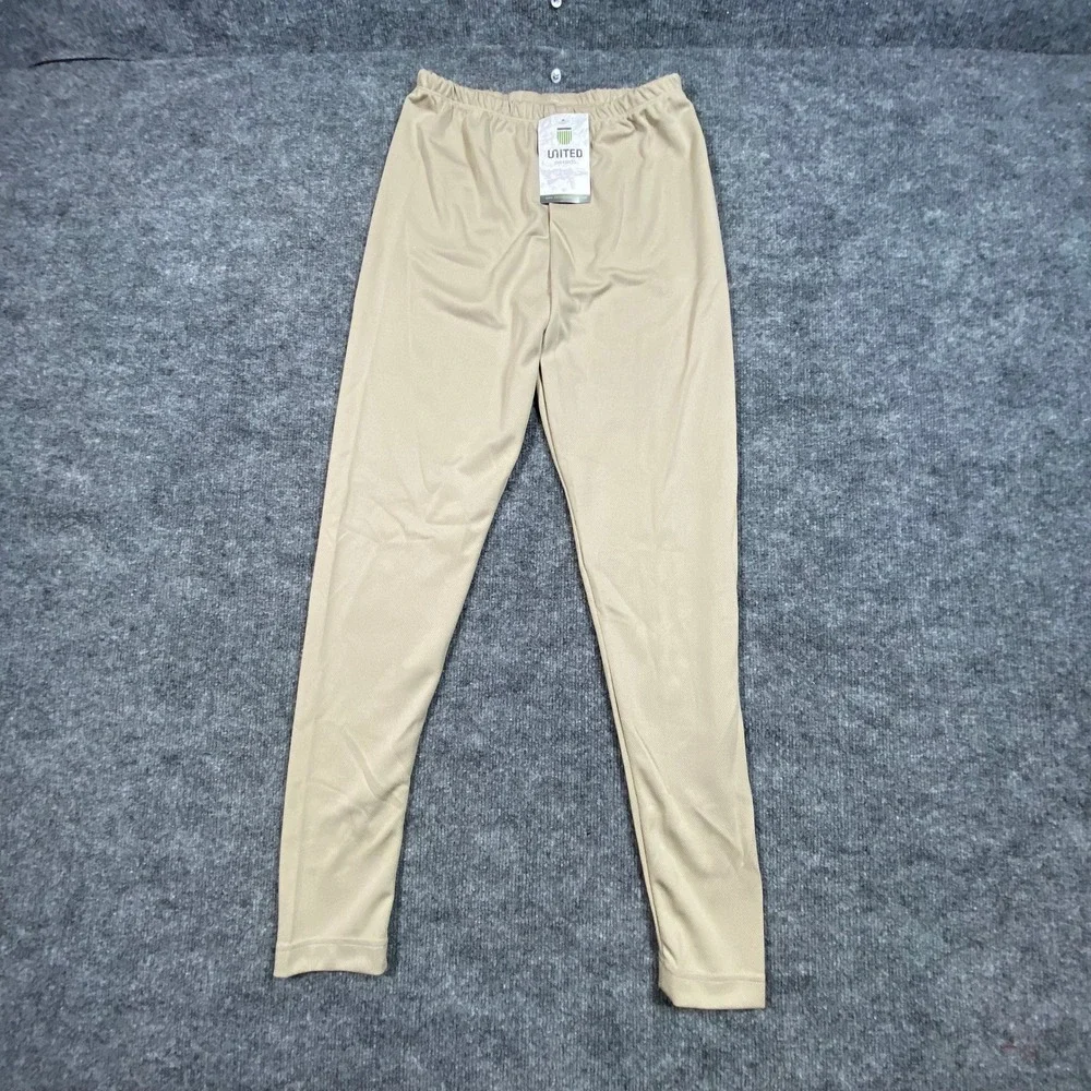 United Join Forces Men Sand Tan Thermal Pants Base‎ Layer Leggings Medium USA